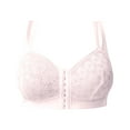 thumbnail image 6 of XIYON Womens Bras Comfortable And Breathable Plus Size Lace Embroidered Front Closure Bra For All Seasons Wireless Design For Daily Wear Comfort, 6 of 7