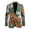 Hunting Camo Leaves, variant on POLERO Racing Horse America Print Mens Sport Coat 4th of July Patriotic Suit Blazer Jacket One Button Suit Blazer for Independence Day Blazer