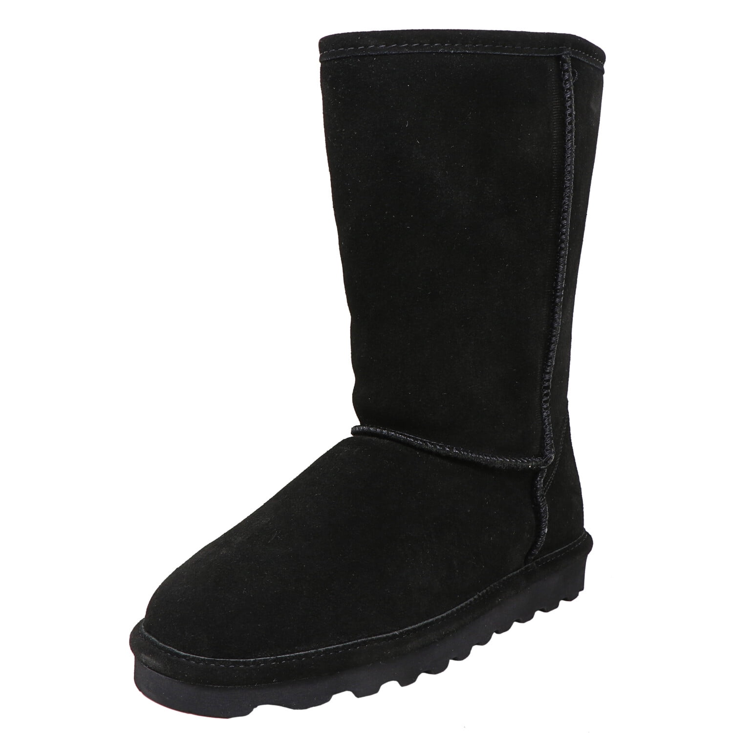 Bearpaw Elle Tall Black Ii Mid-Calf Leather Snow Boot - 5M | Walmart Canada
