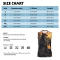thumbnail image 6 of Xecao Sunset Meditating Doberman Print Men's Tank Top: Sleek Sleeveless Tee for Casual Sports and Beach Occasions-Small, 6 of 7