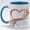 Accent Mug - As image, variant on Watercolor Rainbow Heart Ceramic Mug, Love Has No Labels Coffee Cup, Artistic Butterfly Graphic Drinkware for Daily Home Office Use