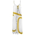 thumbnail image 6 of Abstract Yellow Black Dotted Art Sleeveless Dress Loose Women's Dress Dresses Luxury Evening Dresses, 6 of 9