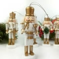 thumbnail image 2 of Nutcracker Jewelry, 12cm Christmas Soldier Nutcracker Ornament Christmas Tree Pendant Child Snowman Toy Gift Room Decoration 5 Pack, 2 of 6