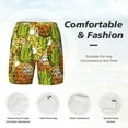 thumbnail image 6 of Picia Tropical Summer Fruit pattern Mens Swim Trunks with Compression Liner Stretch Beach Shorts Quick Dry with Zipper Pockets No-Chafing Board Shorts-XX-Large, 6 of 9