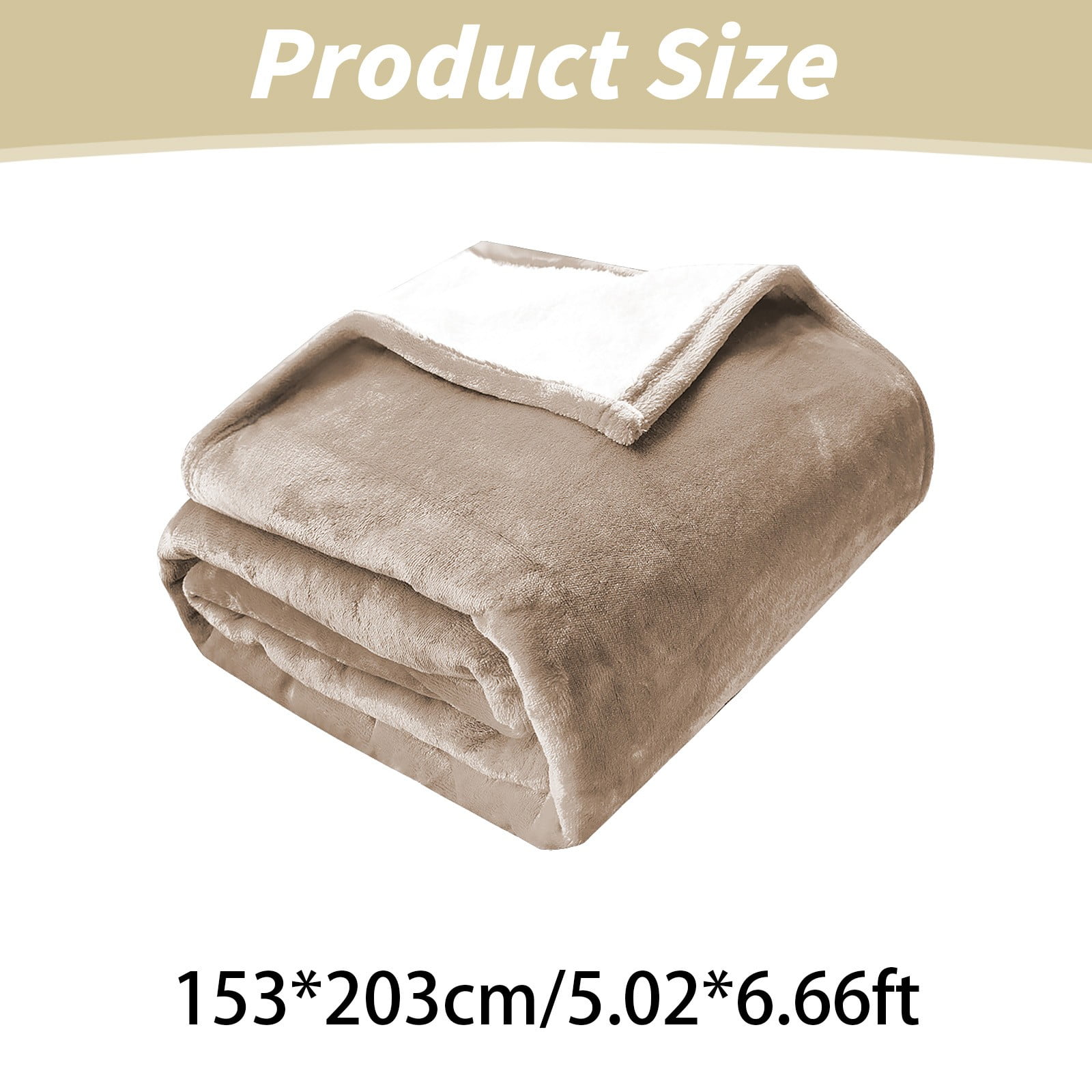 Pet Blanket, Sheepskin Blanket - Loetky Double Layer Blanket, Waterproof Flannel for Dog Cat Bed - 153*203Cm