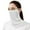 White, variant on TYGHBN Summer Outdoor Sun Protective Scarf with Ear Hanging Design Ideal for Outdoor Activities Pair with Sun Hats Lightweight and Breathable for Effective Neck Gaiters Head Scarf for Women Ladies