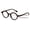 Red Cedar, variant on V.W.E. Progressive Multifocus Decagon Round Reading Glasses – Tri-Focal Clear Reader - Wood Grain Printed 7026 +2.25