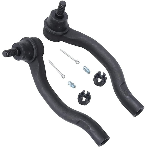 Detroit Axle - Both (2) New Front Driver and Passenger Side Outer Tie Rod Ends for 2009-2014 Acura TSX - [2008-2012 Honda Accord]