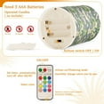 thumbnail image 5 of Yayeee Flameless Candles with Remote Flickering Battery Operated Multi Color Changing, Beige Floral, 5 of 7