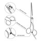 thumbnail image 3 of Tijeras para cortar el pelo - Tijeras para cortar el pelo y peluquería Tijeras de acero inoxidable para peluquería y corte de pelo para barberos, 3 of 5