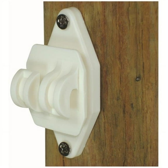 Wood Post - Nail on Insulator for Hi-Tensile, White