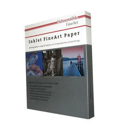 Based Inkjet - Hahnemuhle Fine Art Pearl, Fiber Based, Bright, Bright White Inkjet Paper, 285gsm, 8.5 x 11, 25 Sheet
