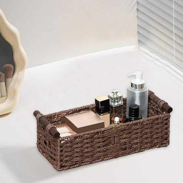 EGNMCR Kitchen Gadgets, Kitchen Accessories, Kitchen Utensils, Kitchen Tool Woven Storage Baskets Woven Storage Basket Woven Baskets For Storage Paper rope weaving storage baskets