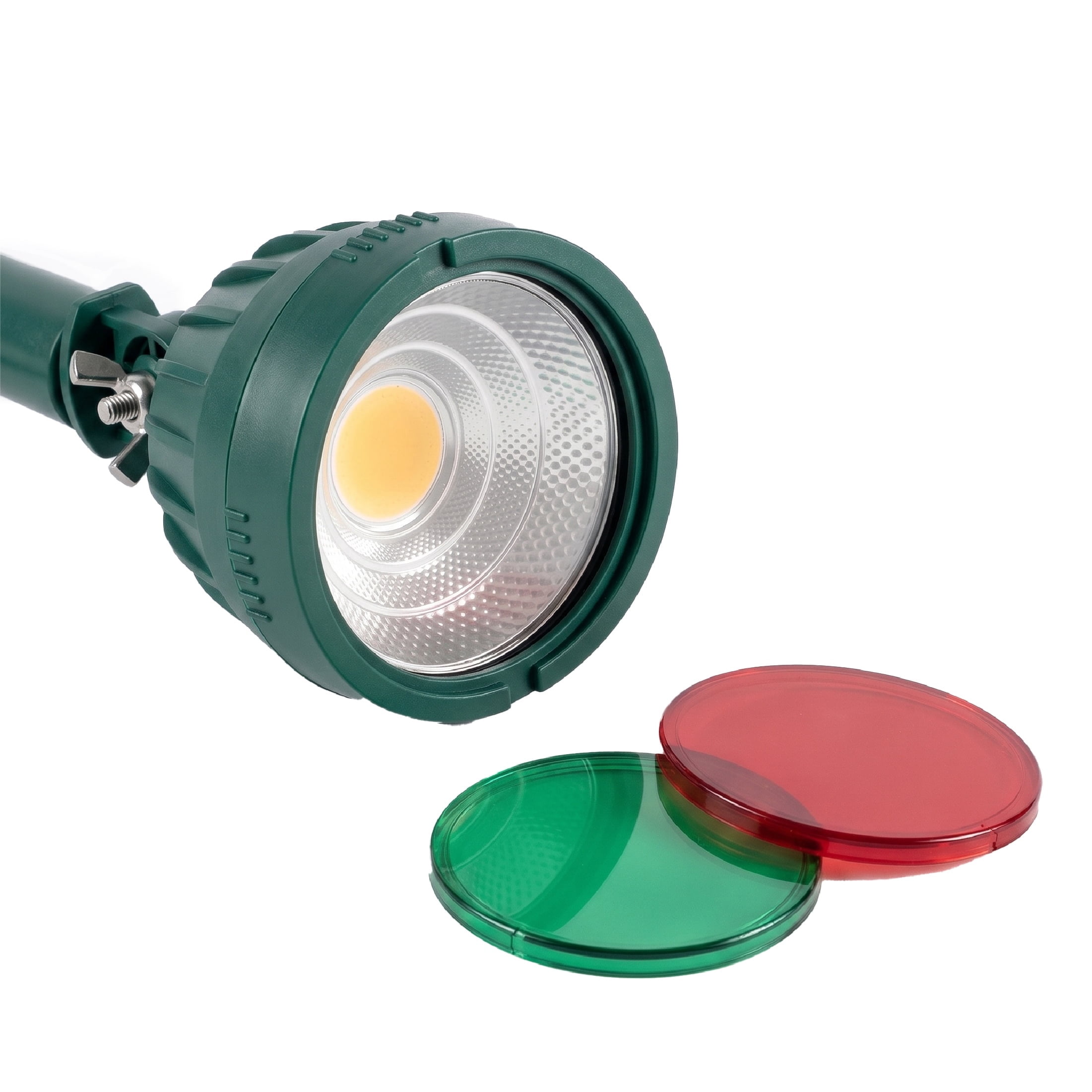 Indoor/Outdoor LED Christmas Floodlight with Red and Green Lenses, Green, 4', by Holiday Time