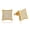 Gold, variant on 925 Sterling Silver Plated Iced Out Square Earrings for Men, Pave Full CZ Cushion Stud Earrings, Hypoallergenic Hip Hop Streetwear Chunky Jewelry Gift