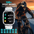 thumbnail image 6 of Cyberdyer Smart Watch for Men with Bluetooth Calling 3ATM Water Resistance 1.96" Big Screen 100+ Sports Modes Smartwatch for iPhone Android, 6 of 7