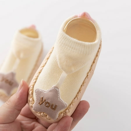 

dyfzdhu baby sandals toddler shoes soft sole toddler shoes star decoration non slip breathable socks socks shoes