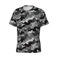 thumbnail image 3 of Yiaed Horse Silhouette Print Mens Short Sleeve Tight Fit T-Shirt, Crewneck Casual Tee-3X-Large, 3 of 5