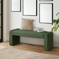 thumbnail image 6 of KithKasa 47" Modern End of Bed Bench, Upholstered Entryway Bench, Green Bedroom Bench, Comfy Padded Fabric Ottoman Bench for Bedroom, Living Room, Hallway, Foyer, 6 of 7
