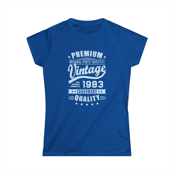 Vintage 1983 T Shirts for Women Retro Funny 1983 Birthday Women Tops