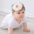 thumbnail image 4 of Cute Headbands for Toddlers Size 1-3 Wide Headband Girls Trendy Solid Color Floral Stretchy Soft Protection Head Bands, 4 of 4