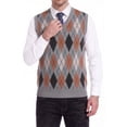 thumbnail image 6 of Iceglad Men's Argyle Sweater Vest V-Neck Classic Knit Sleeveless Pullover Preppy Golf Vest for Fall Winter, 6 of 8