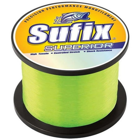 UPC: 0024777987401 | Sufix 650-140 Superior Monofilament Line 40 lb 6550 Yards Hi-Vis Yellow