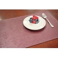 thumbnail image 4 of Dainty Home Venecia Placemat, 12"x18", Burgundy, Set of 4, 4 of 4