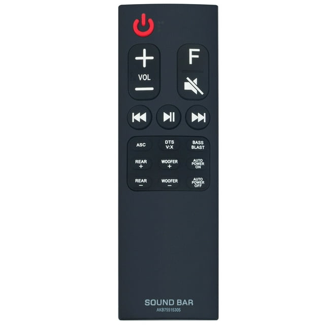 WINFLIKE Replaced Remote Control AKB75515305 Fit for LG 2.1 Channel Audio Sound Bar SK5