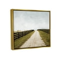 thumbnail image 4 of Stupell Industries Farmland Path with Fence Landscape Painting Gold Floater Framed Canvas Art Print Wall Art, 21 x 17, 4 of 10
