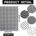 thumbnail image 2 of 100 Sheets Black White Tissue Paper Star Dots Stripes Waves Print Bulk Gift Wrapping Paper for Gift Wrapping DIY Crafts Birthday Halloween Christmas Party Gift Decoration 19.7 ×13.8 Inch, 2 of 6