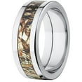 thumbnail image 2 of Duckblind Men's Camo 8mm Stainless Steel Wedding Band with Polished Edges and Deluxe Comfort Fit, 2 of 3