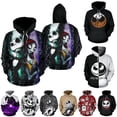 thumbnail image 2 of Pesadilla El Antes De Navidad Sally Jack Skellington 3D S-5XL Sudadera Con Capucha, 2 of 4