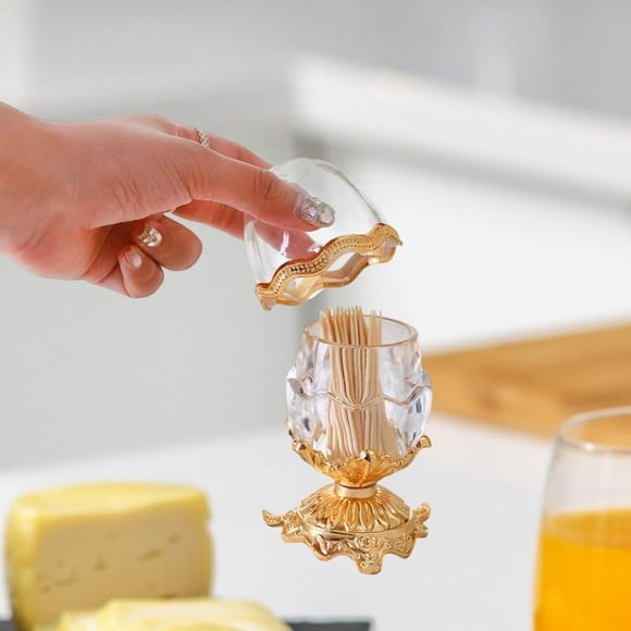 Portapalillos elegante y de gran capacidad, portátil, para fiestas, dispensador de palillos, contenedor de almacenamiento para bar, cumpleaños, cocina