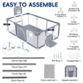 thumbnail image 5 of HioHa Pet Large Playpen, Family Big Playard with Basketball Hoop, Portable Pet Fences, Foldable Play Fence with Storage Bag, 5 of 6