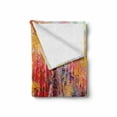 thumbnail image 2 of Nature Soft Flannel Fleece Throw Blanket, Vibrant Colored Painting Trees in the Autumn Forest Impressionistic Artwork, Cozy Plush for Indoor and Outdoor Use, 50" x 70", Orange Yellow, by Ambesonne, 2 of 6