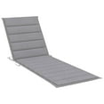 thumbnail image 3 of Patio Sun Lounger with Table and Cushion Solid Acacia Wood, 3 of 11