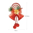 thumbnail image 3 of HongHeng 1Pc Jingle Bell Door Hanger with Bow Christmas Decorations, 3 of 6