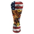 thumbnail image 2 of Yuyamidu Highland Cow Golf Head Covers, American Flag Golf Club Head Covers Waterproof Leather Club Protection, Designed to Fit Driver Fairway Wood Hybrid, 2 of 8
