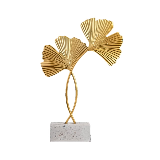 Exquisitos adornos de hoja de oro de hierro, árbol de hierro, decoración de escritorio, decoración del hogar, n.° 2, 21 x 14 cm/8,27 x 5,51 pulgadas