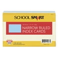 thumbnail image 1 of School Smart Ruled Index Card, 90 lb Stock, 4 x 6 Inches, Blue, Pack of 100, 1 of 9