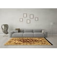 thumbnail image 3 of Ahgly Company Indoor Square Oriental Brown Industrial Area Rugs, 4' Square, 3 of 4