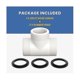 thumbnail image 4 of Hose Adapter Replacement For Pool Split Hose Tee T-joint Union With 3 L Rings Connector, Connects, 4 of 5