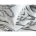 thumbnail image 4 of Ambesonne King Quilted Bedspread Set 3 Pcs, Skull Hip Hop Style Sketch, King Size, Charcoal Grey White, 4 of 5