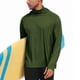 thumbnail image 5 of pstuiky Sudadera con capucha de manga larga para hombre, informal, holgada, de color liso, con agujeros para los dedos, de malla, con parches, para deportes, 5 of 9