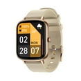 thumbnail image 1 of OKEPOO Pedometer Sport Smartwatch with Bluetooth, Compatible Heart Rate Monitor 1.7'' Fitness Activity Tracker(P55/Gold), 1 of 9