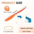 thumbnail image 2 of Uxcell 10Pcs Hélice de Plástico Hélice Palas 5" Naranja, 2 of 5