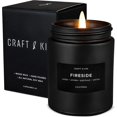 thumbnail image 1 of Bougies Noires Parfumées pour Hommes / Cadeau de Fête des Pères pour Papa / Bougies Parfumées de Printemps Fumé / Longue Durée avec 45 Heures de Combustion, 7.6oz, 1 of 4
