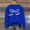 thumbnail image 5 of WEAIXIMIUNG Sweat-Shirt Rouge Col Rond Sweat-Shirt Motif Nœud Mignon pour Femmes Pull à Manches Longues Pull Nœud m, 5 of 5
