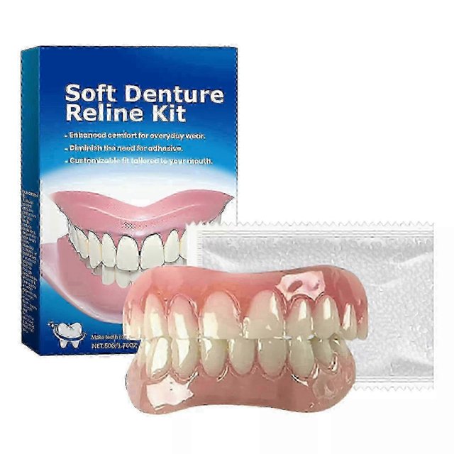 26-27 Perfect Fit Denture Silicone Reline Kit Soft Denture Reline For Men And Women